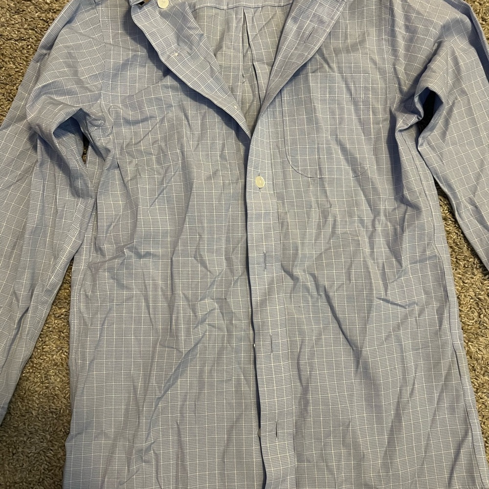 Class Club Light Blue Checkered Shirt Jacket